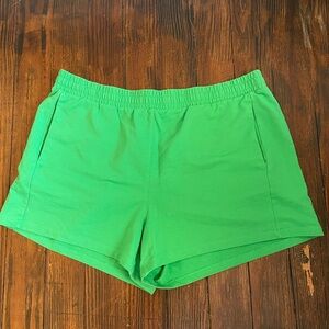Women’s green Athletic shorts from target
